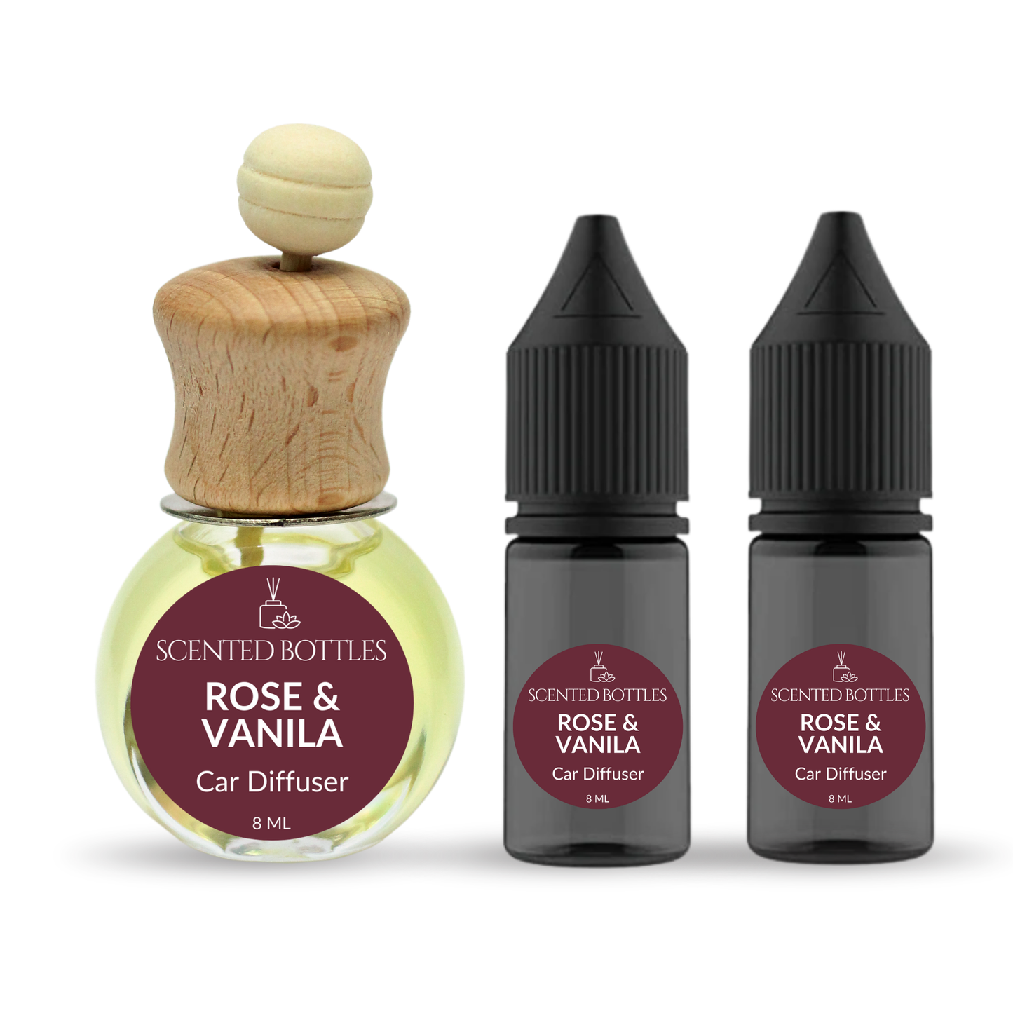 Rose & Vanilla - Air Vent Car Diffuser