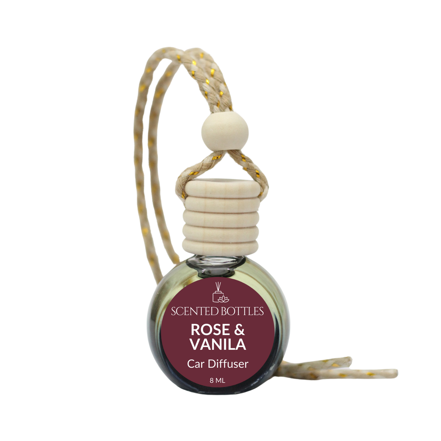 Rose & Vanilla car diffuser and car air freshener
