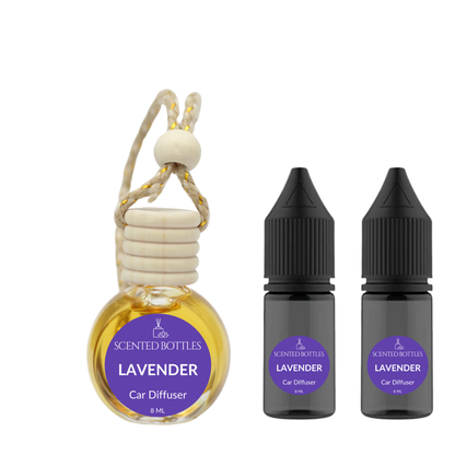 Lavender - Round Hanging Car Diffuser