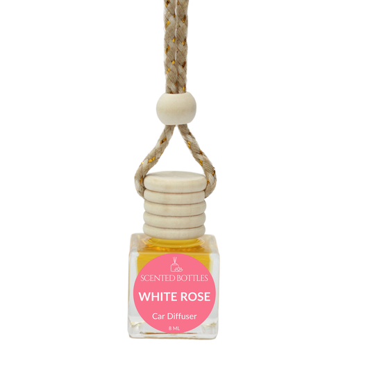 White Rose - Cube Hanging