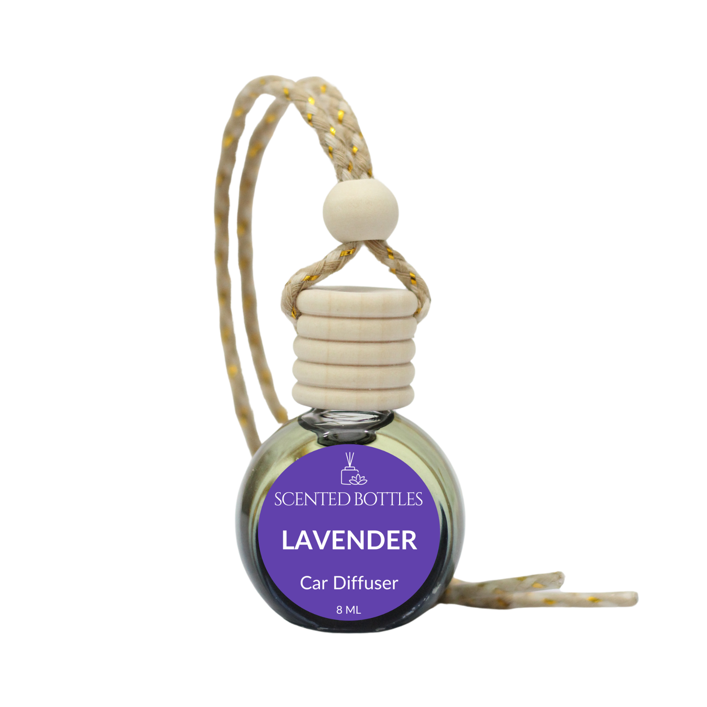 Lavender-scented car diffuser and air freshener